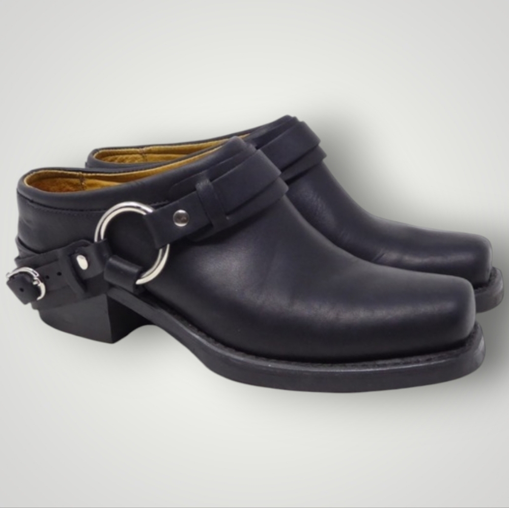 Frye Belted Harness Mules - Picture 2 of 14